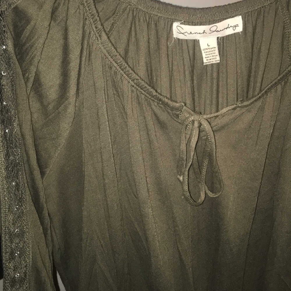 Olive green dress shirt